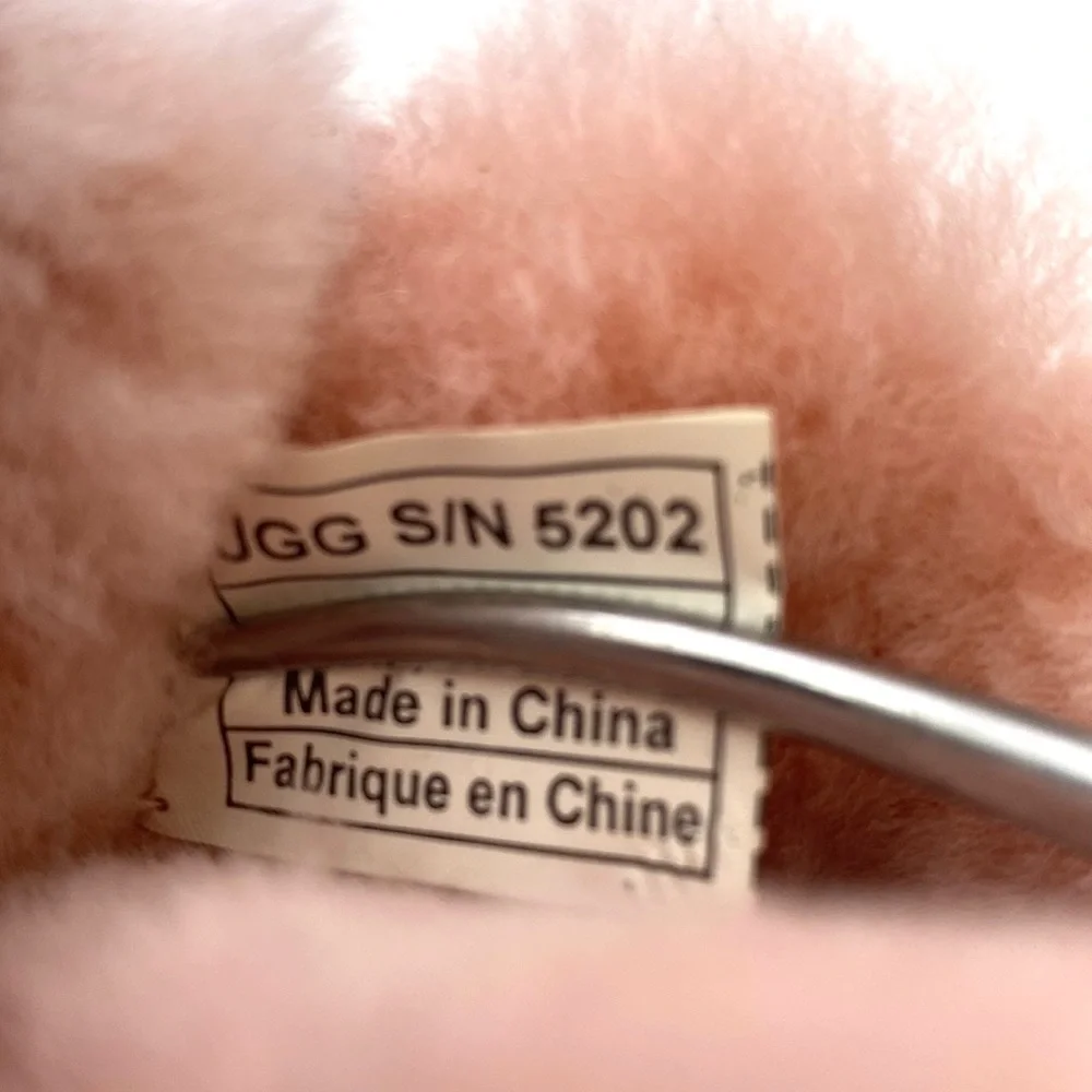 UGG Toddler Baby Erin Powder Pink Sheepskin/Suede Slippers